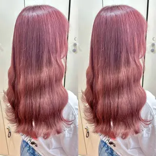 カラー ヘアメ🎀推しカラー 🥣横浜/しほ🧸のヘアスタイル