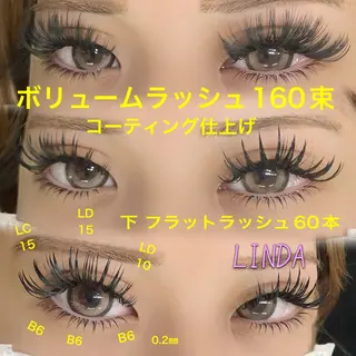 マツエク・マツパ linda lashesのマツエク・マツパデザイン