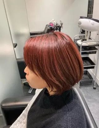 カラー メンズモデル板橋 島田依杏のヘアスタイル