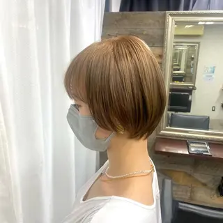 ショート カラー ヘアアレンジ 年間1500人担当 代表 南一路のヘアスタイル