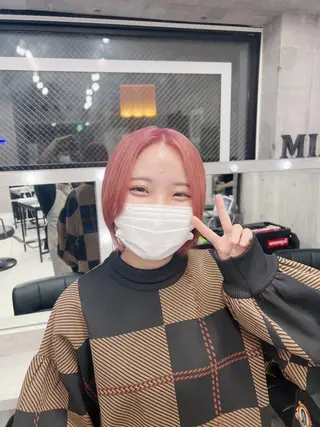 セミロング カラー 【毎朝セット3分】 メンズパーマ　真人のヘアスタイル