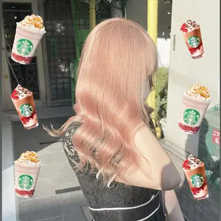 セミロング カラー ダブルカラー特化💍 tiam💍韓国ヘアのヘアスタイル