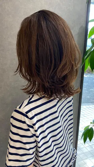 ミディアム カラー パーマ Bianca  代表 硲　貴亮【東武練馬】のヘアスタイル
