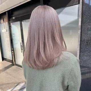 セミロング カラー 暖色カラー/ブリーチ 🎀オビツメイ🎀のヘアスタイル