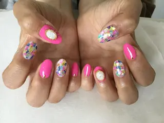 ネイル 💎🐰 saki. m 🐰💎のネイルデザイン