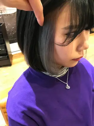 ショート カラー ヘアアレンジ 🦋レイヤー特化/ 羽エク/ナツミ🦋のヘアスタイル