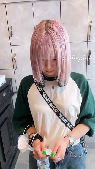 ショート カラー 💜ハイトーン💛 マジカルかいちゃんのヘアスタイル