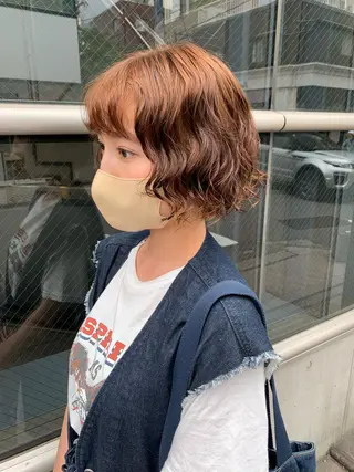 ショート パーマ 似合わせパーマ/ kazuのヘアスタイル