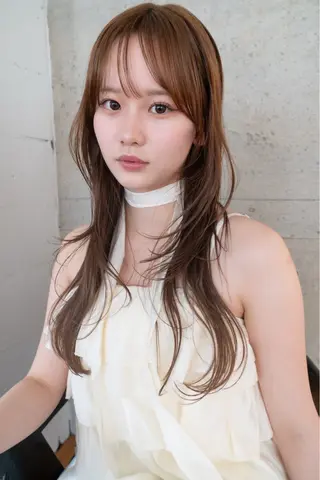 ロング カラー 加藤 剣のヘアスタイル