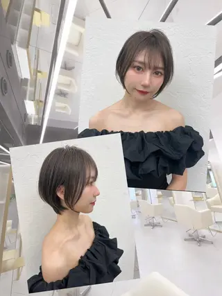 ショート 梶 久菜乃のヘアスタイル