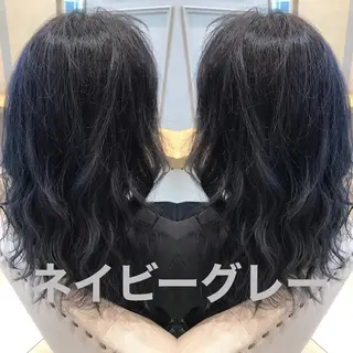 セミロング カラー ヘアアレンジ レイヤー/ハイライト /立川/赤池宏隆のヘアスタイル