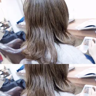 セミロング カラー パーマ ヘアアレンジ 🟦髪質改善6年 💊YAMAMOTOのヘアスタイル
