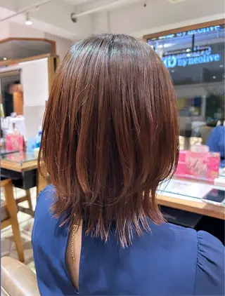 ミディアム 吉水 彩乃 /ボブ/艶感カラーのヘアスタイル