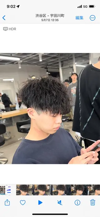 パーマ メンズ ayu ♥のマツエク・マツパデザイン