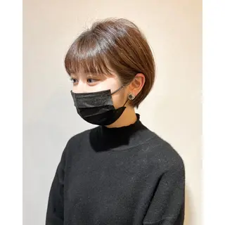 ショート 茅ヶ崎/ショートボブ /ハイトーン/片野のヘアスタイル
