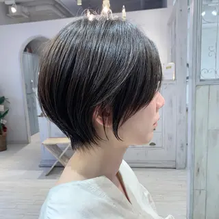 ショート 縮毛矯正/ショート/ レイヤー/畑中正敏のヘアスタイル