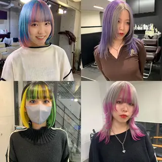 ショート カラー 中性ウルフカット ケアブリーチ/ケイトのヘアスタイル