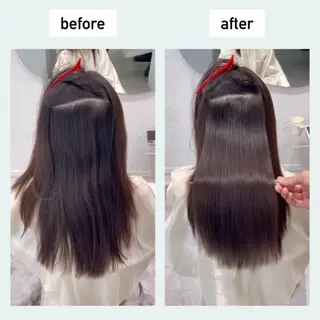 ロング ジョー/ 縮毛矯正の専門家のヘアスタイル