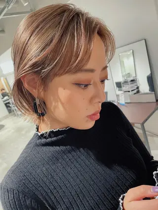 ショート カラー センスをお届けします 大谷将生infpのヘアスタイル