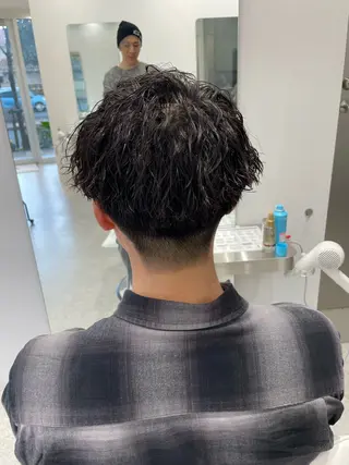 パーマ メンズ 無料ショートモデル 募集中❗️秋山ひらいのヘアスタイル