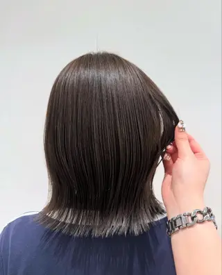 ミディアム カラー パーマ×レイヤー| カラー カホ🪩🤍のヘアスタイル