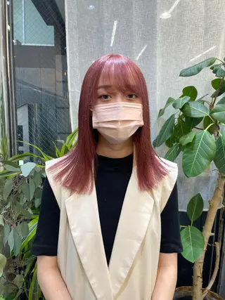 ミディアム カラー ヘアアレンジ 早瀬裕之 パーマのヘアスタイル