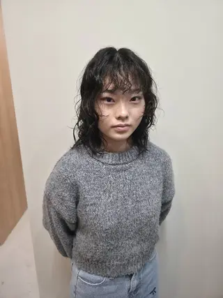 パーマ ミディアム OMA　 カタギシのヘアスタイル