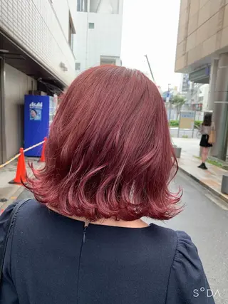 カラー 🌿earth亀有店 【緑髪のノブ】🌿のヘアスタイル