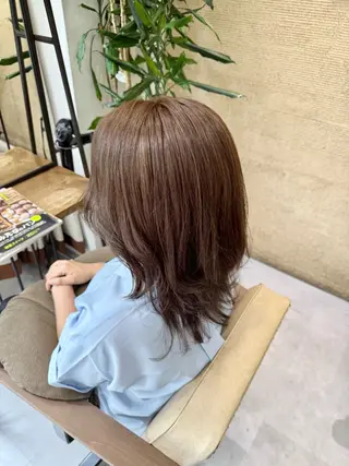 ロング カラー ブリーチなしwカラー /艶カラー/oukaのヘアスタイル