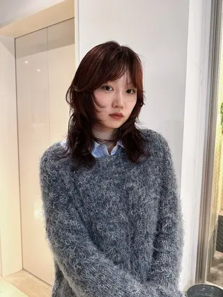 ロング clear of hair 栄南店所属・及川 遥/レイヤー/ カットモデルのヘアスタイル