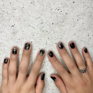 ショート カラー パーマ ヘアアレンジ メンズ キッズ ネイル マツエク・マツパ Salon Ｋのネイルデザイン