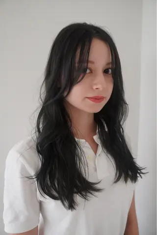 ロング 小顔レイヤー×コンパ クトボブ/林隆平のヘアスタイル