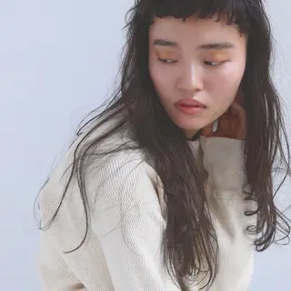 ロング パーマ ヘアアレンジ エイジングケア/大人 デザイン/FRAMEのヘアスタイル
