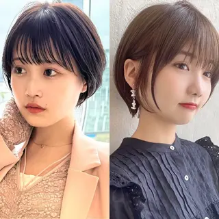 ショート カラー 💍新宿ショート 💍岩田莉奈のヘアスタイル