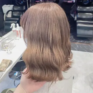 ミディアム カラー ヘアアレンジ メンズ キッズ お悩み解決美容師 💐AMIのヘアスタイル