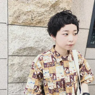 ショート カラー [店長]加地 峻のヘアスタイル