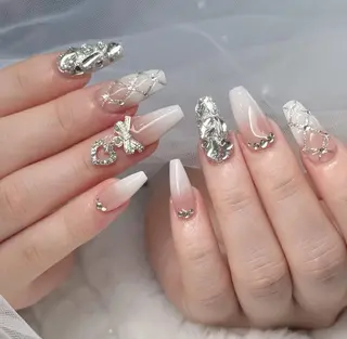 ネイル チップ長さ出し 専門店のネイルデザイン