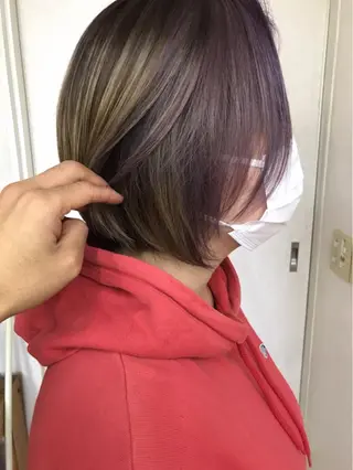 ショート カラー ヘアアレンジ 三輪 太一のヘアスタイル