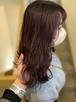 ミディアム カラー SIKI yuuna レイヤーカット🪽のヘアスタイル