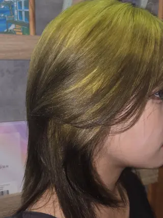 ミディアム カラー ケアブリーチ特化 same 🦈のヘアスタイル