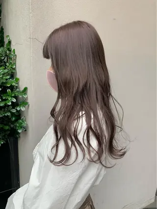 セミロング カラー 矢野 晃平のヘアスタイル