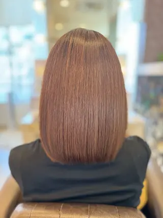 ミディアム カラー 東恩納 誠のヘアスタイル