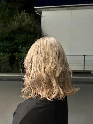 ミディアム カラー 🪼高評価🪼 💎柴崎の藤咲💎のヘアスタイル