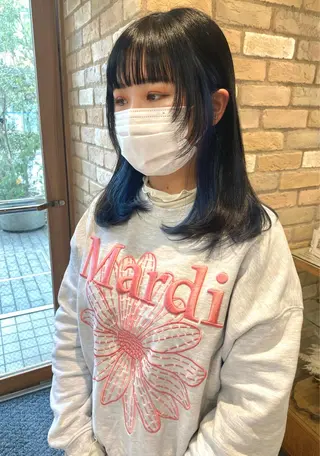 ロング カラー ワンカールで盛れる レイヤー🎀Macoのヘアスタイル