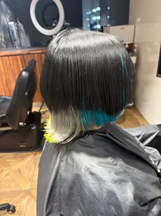 ショート カラー 🫧miyu/艶カラ ーエクステ🫧のヘアスタイル