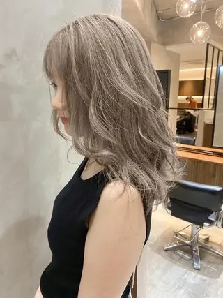 ミディアム カラー 韓国ヘア 店長NEGIのヘアスタイル