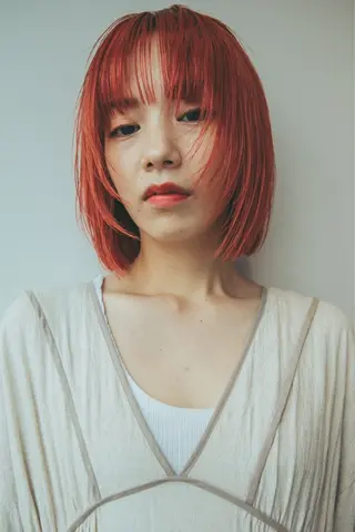 ショート カラー ヘアアレンジ 🌜 Lulu 🌛 公式/大通のヘアスタイル