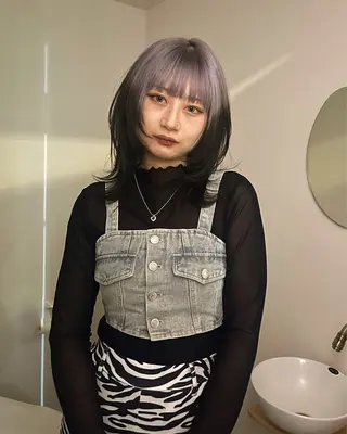 セミロング デザインカラー /るあんのヘアスタイル