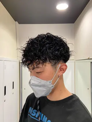 ショート パーマ メンズ 茅ヶ崎パーマ特化/ スパイラル/ハルキのヘアスタイル