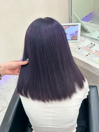 セミロング カラー ハイトーン/韓国風 🤍Nacchi🐈のマツエク・マツパデザイン